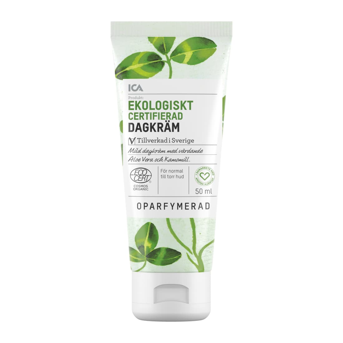 Ekol. dien. kremas ICA HJARTAT EKO, 50 ml