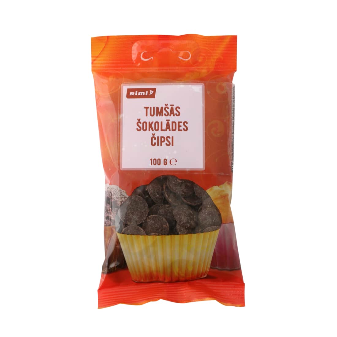 Juodojo šokolado diskeliai RIMI, 100g