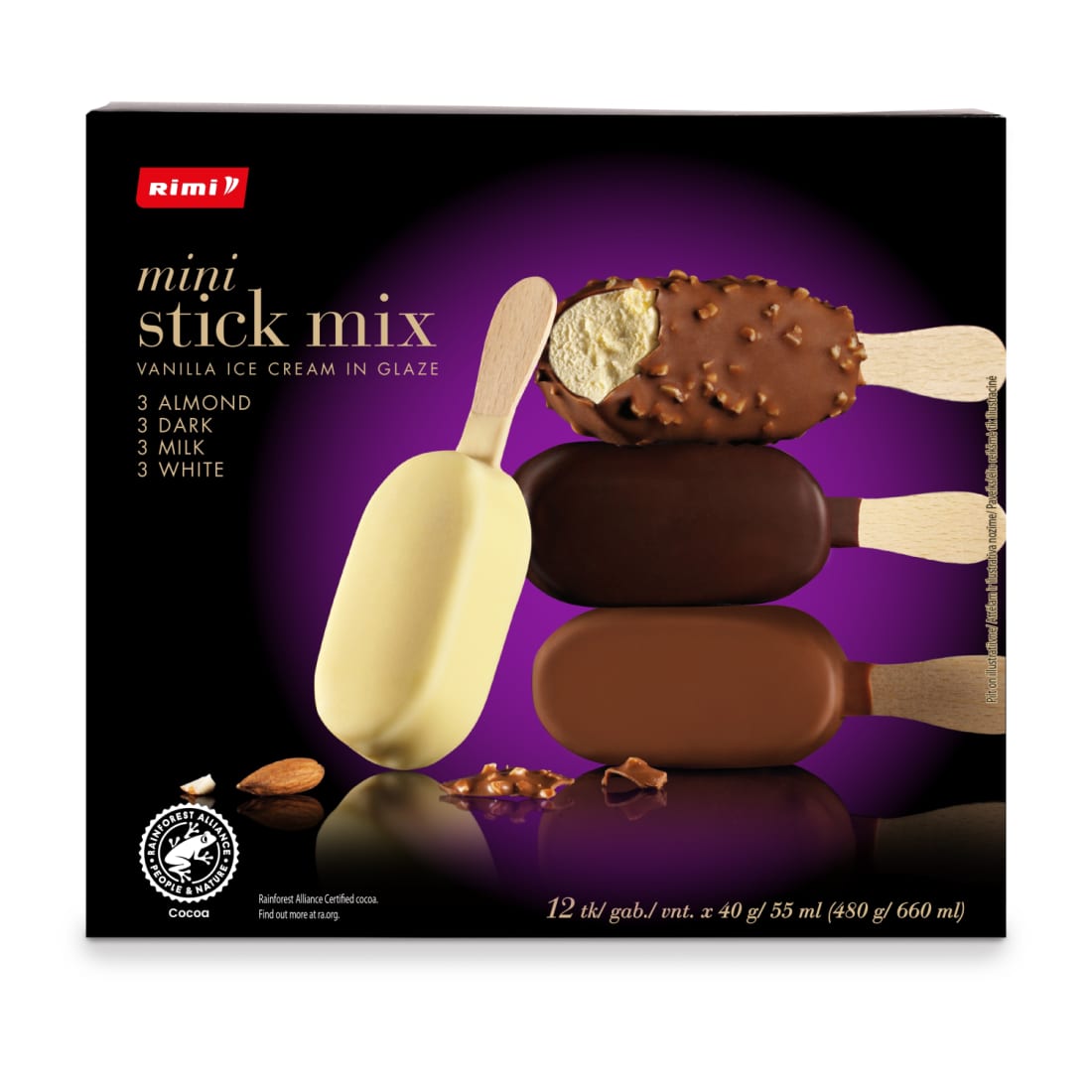 Valg. ledai RIMI MINI STICK MIX, 660 ml/480 g