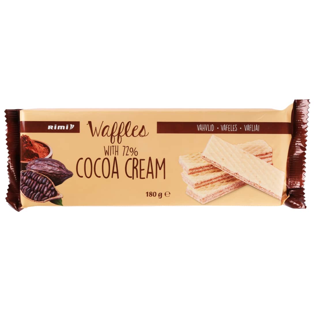 Vafliai su kakavos kremu RIMI, 180 g