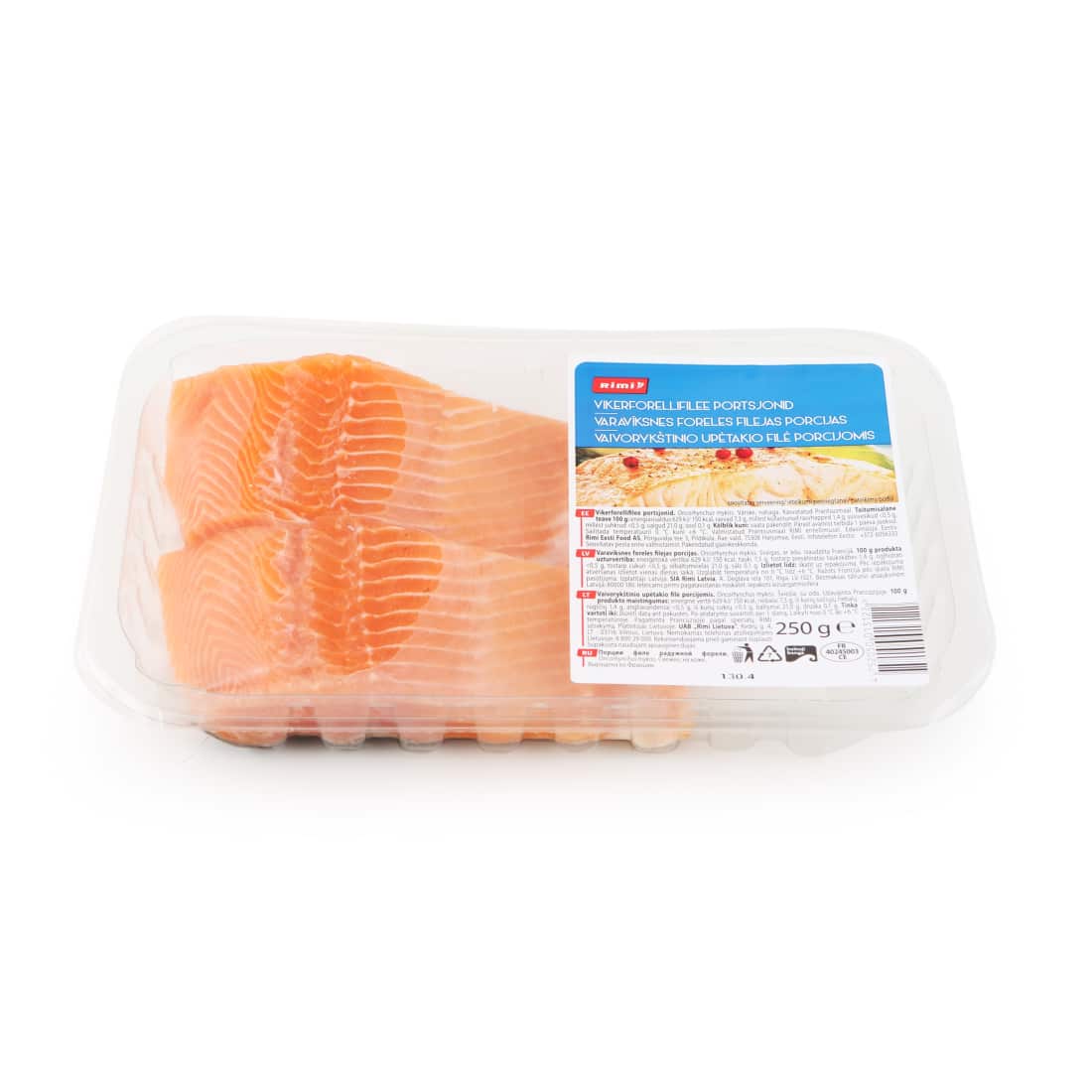 Vaivorykštinio upėtakio file porc. RIMI, 250g