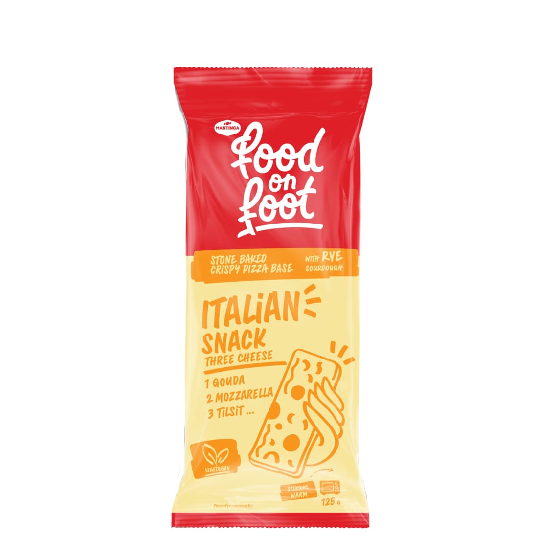 Ital. apkepėlė trys sūriai FOOD ON FOOT, 125g