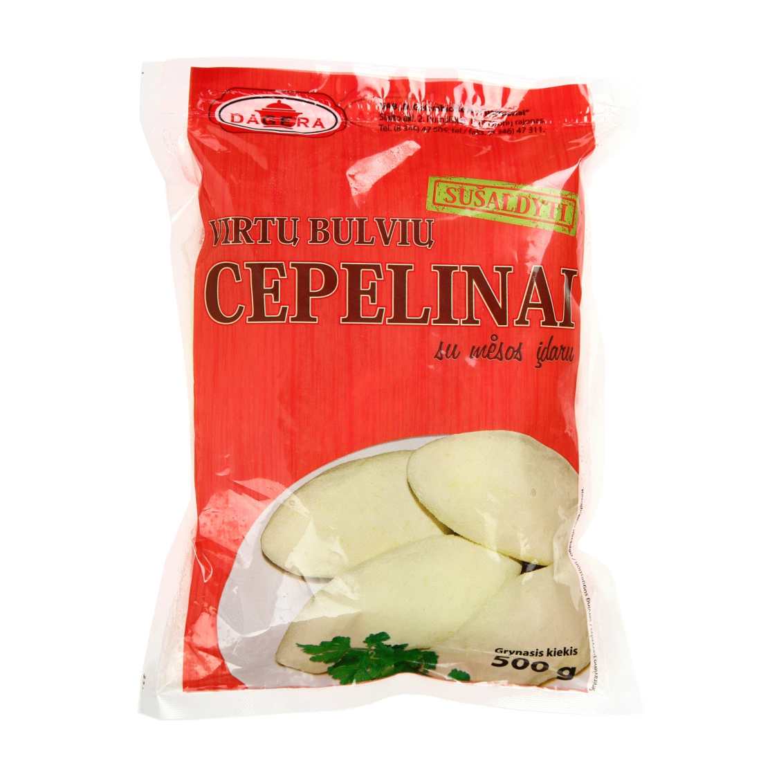 Virtų bulvių cepelinai su mėsa DAGERA, 500 g