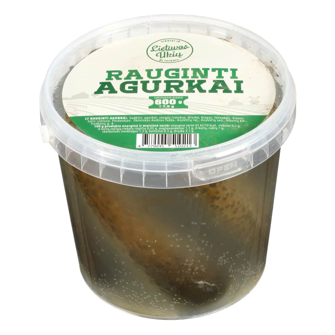 Rauginti agurkai, 600 g