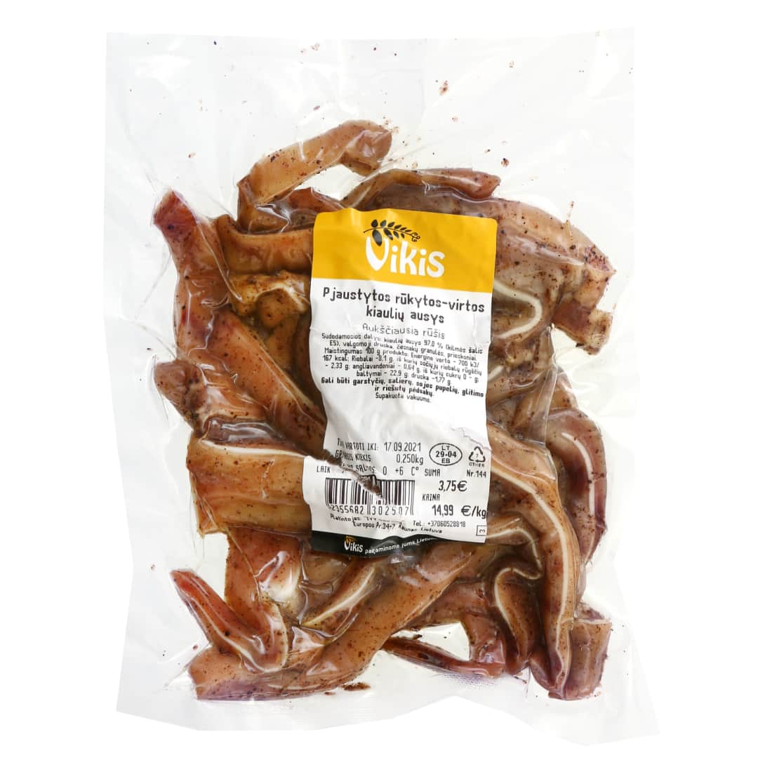 Pjaust. rūkyt. kiaulių ausys VIKIS, a.r., 1kg