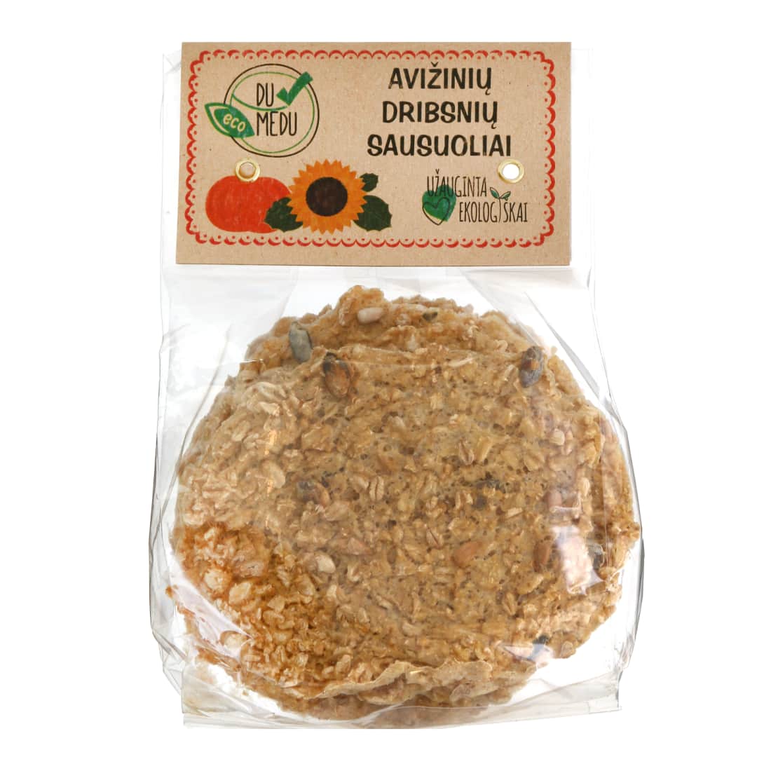 Eko.avižinių dribsnių sausuoliai DU MEDU,150g