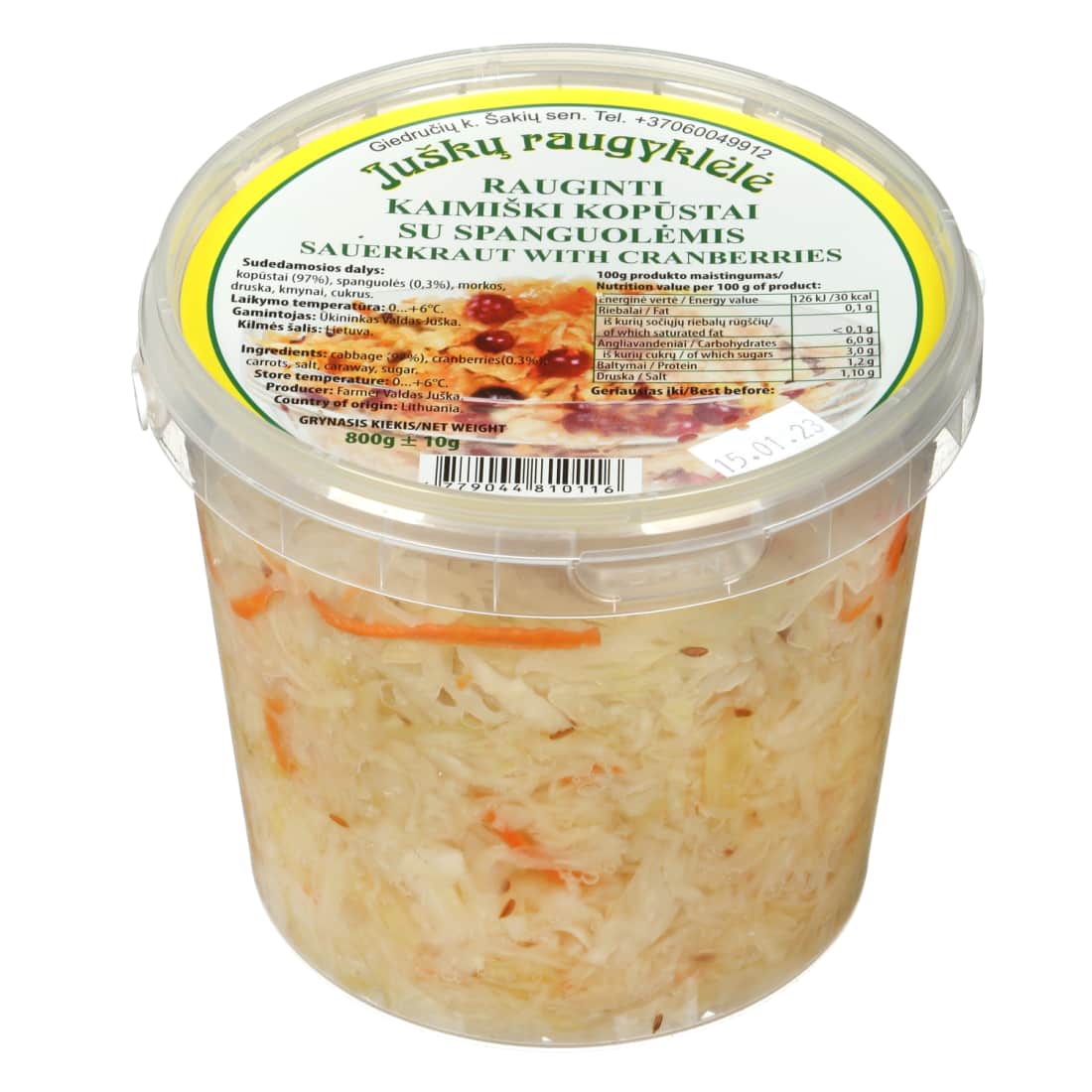 Kopūstai su spang. KAIMIŠKI JUŠKŲ, 800 g