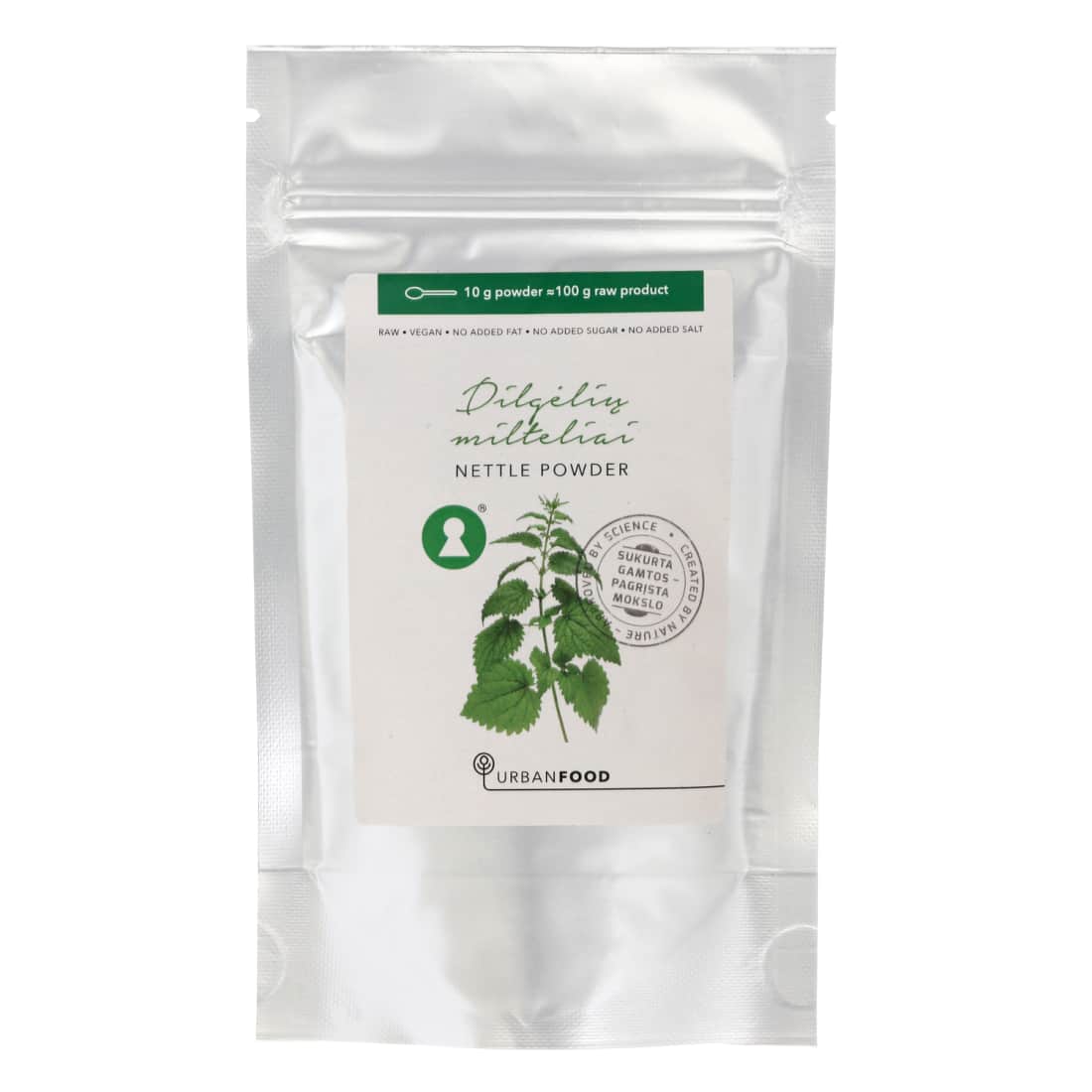 Dilgėlių milteliai URBANFOOD, 50 g