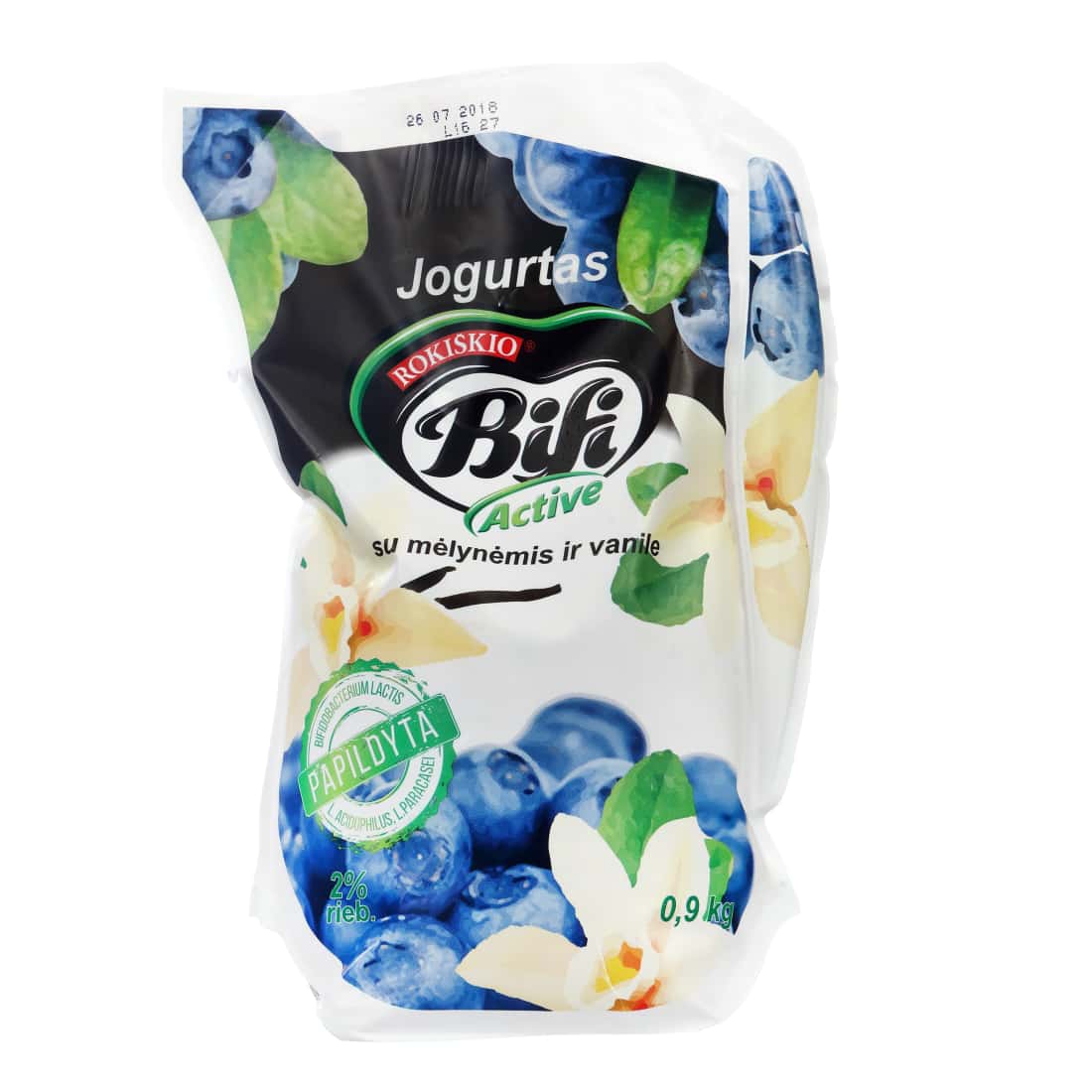 Jogurtas su mėl. ir van. BIFI ACTIVE,2%,0,9kg