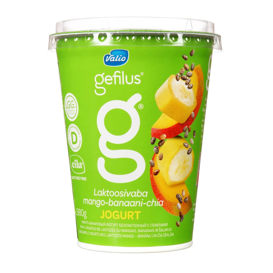 Jogurtas su man.,ban., čija GEFILUS,2,2%,380g