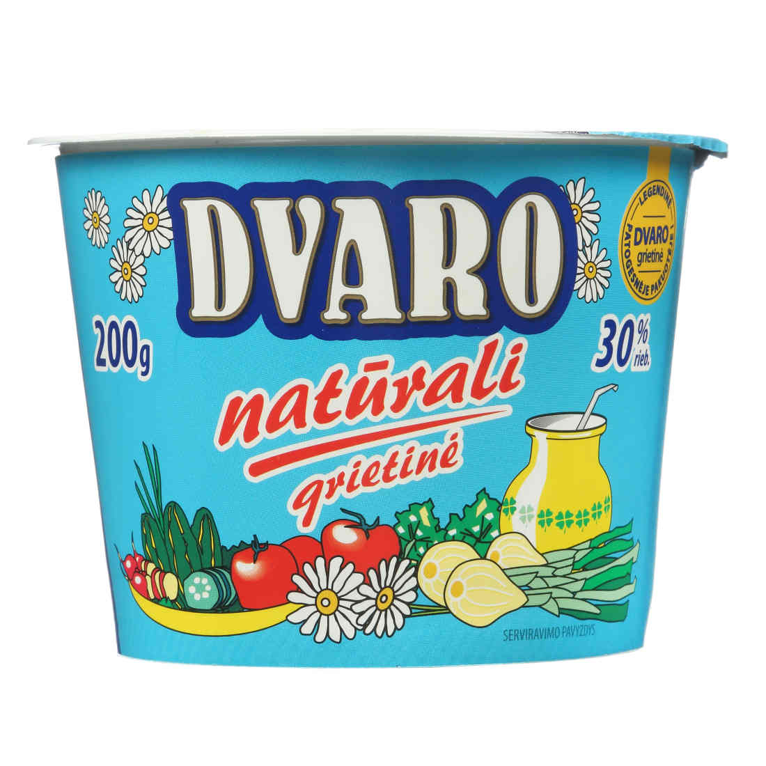 DVARO grietinė, 30 % rieb., 200 g
