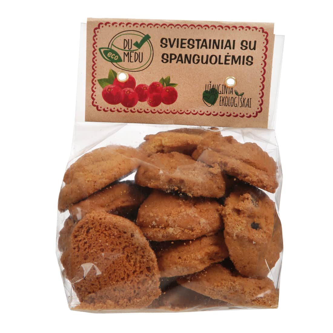 Sviestainiai su spanguolėmis DU MEDU, 250 g
