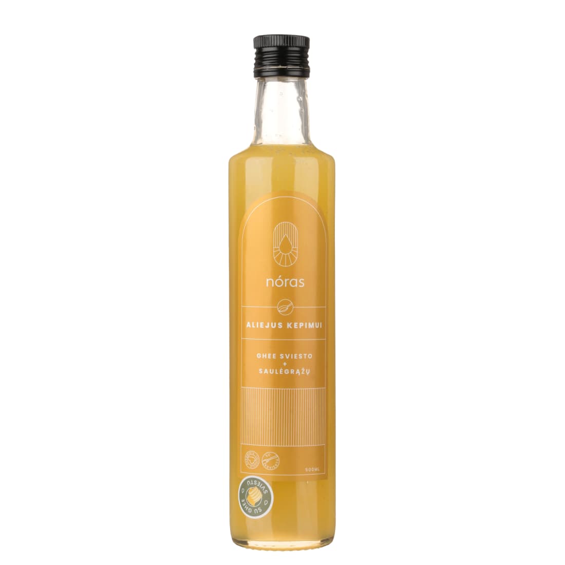 GHEE sviesto saulėgrąžų aliejus NORAS, 500 ml