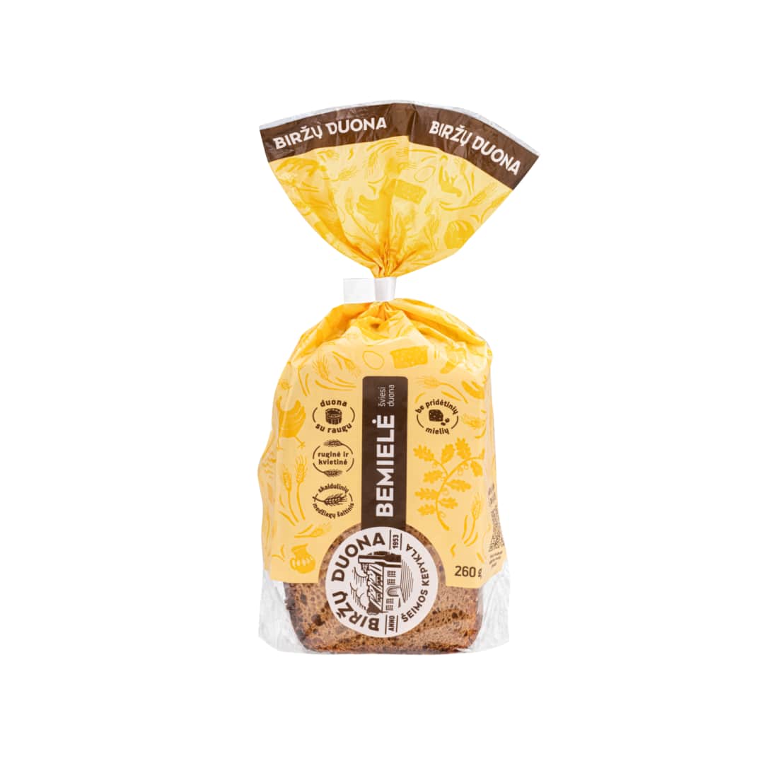 Bemielė šviesi BIRŽŲ DUONA, 260 g