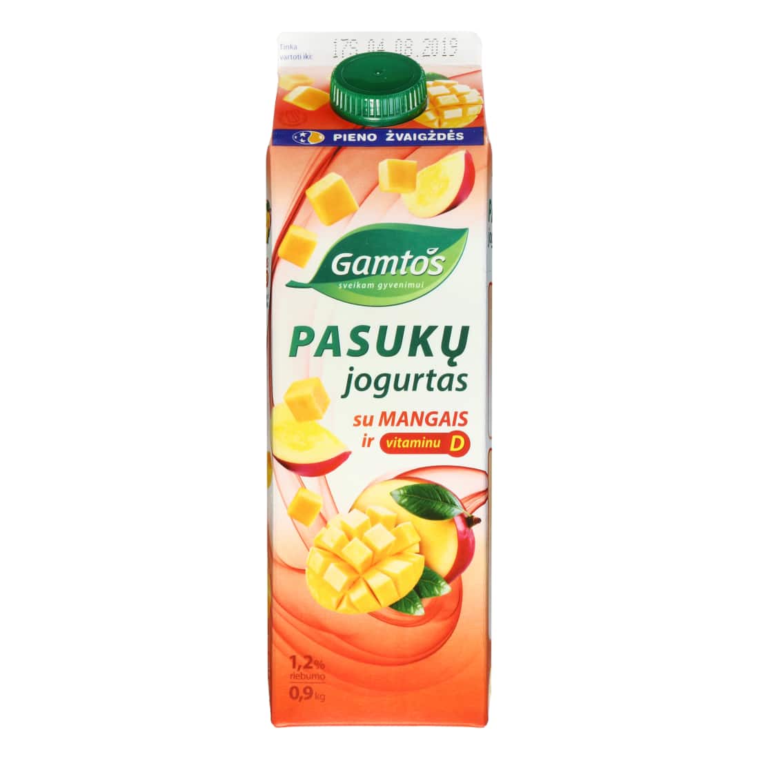 GAMTOS pas. jogurtas su mang. vit.,1,2%,0,9kg