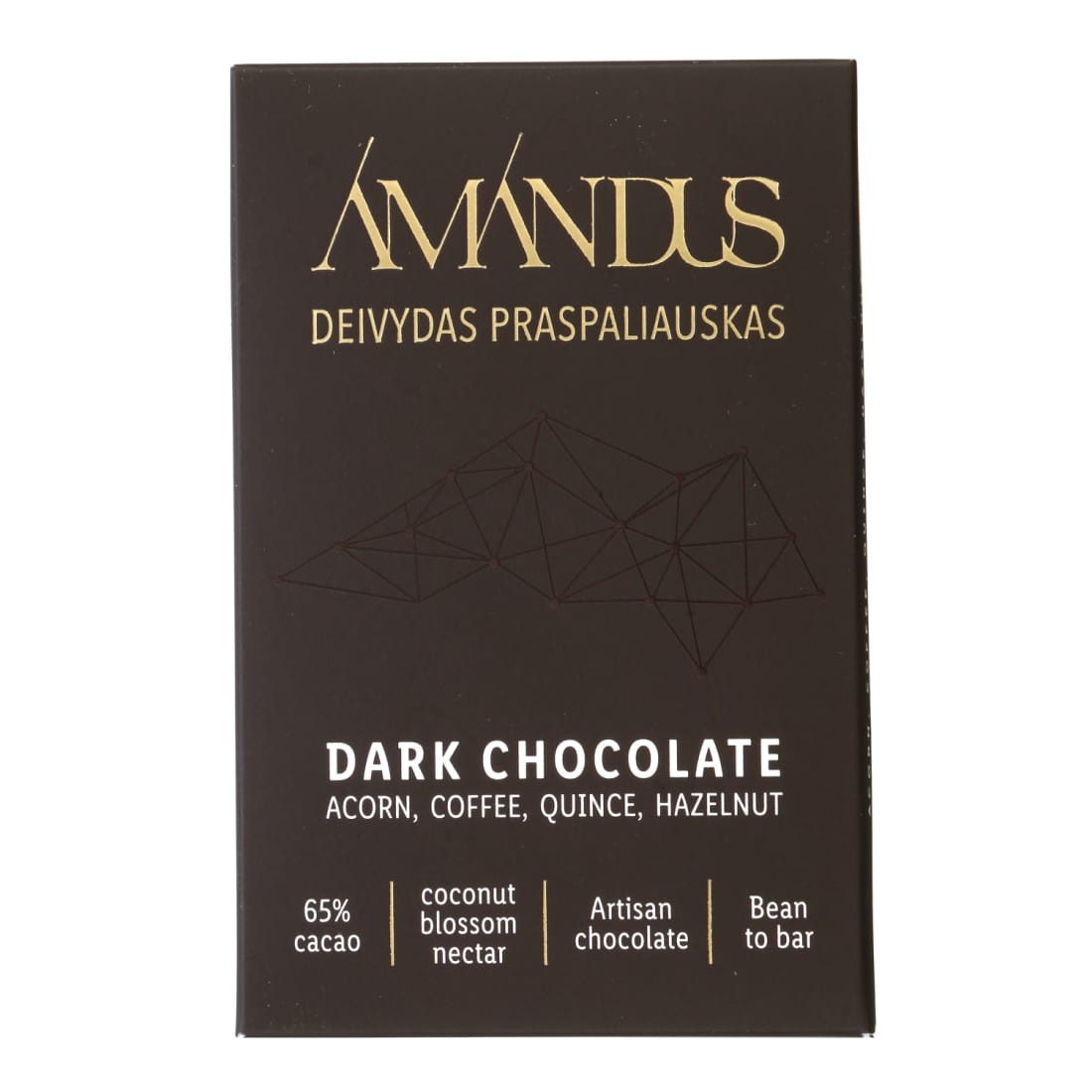 Juod. šokoladas su svar.,riešut. AMANDUS, 50g