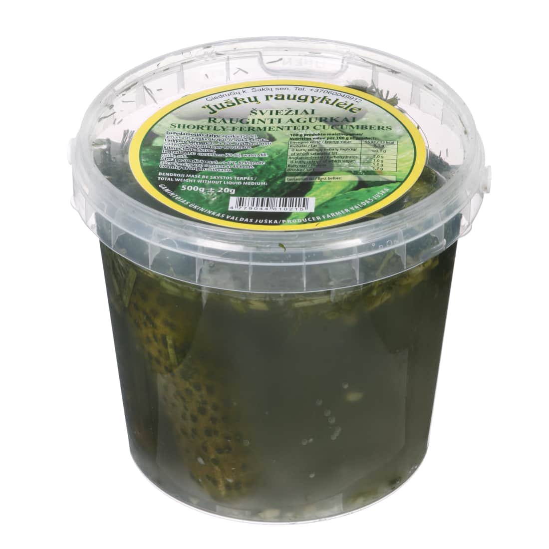 Šviežiai rauginti agurkai, 500 g