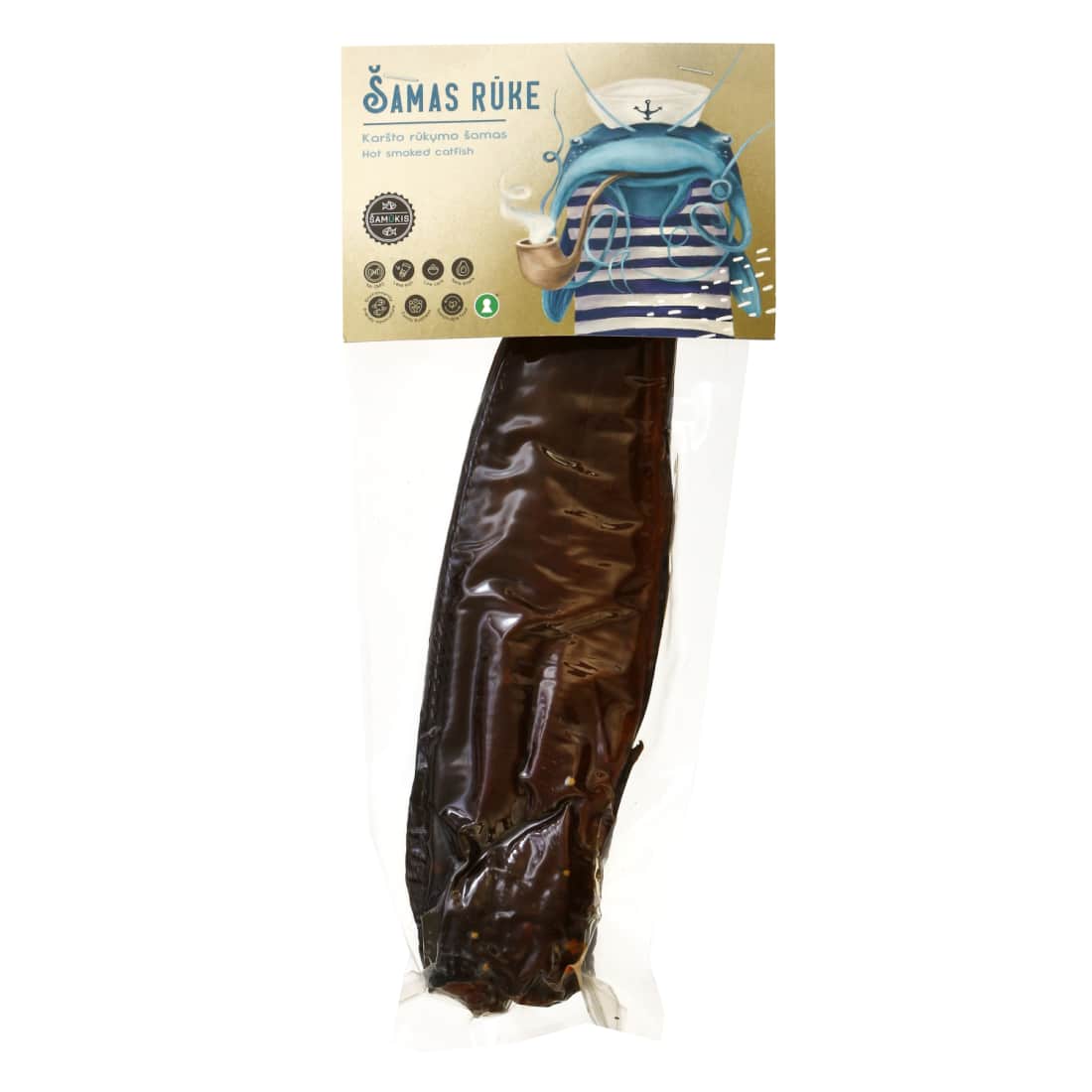 Karšto rūkymo šamas be galvos, 1 kg