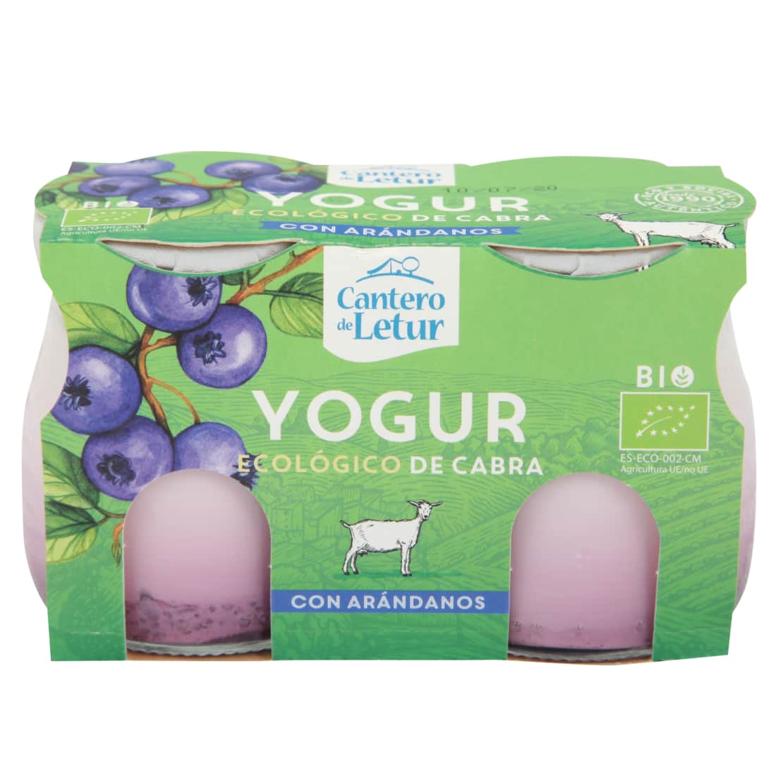 Ek. ožk. pieno jogurtas su mėl. BIO,9%,2x125g