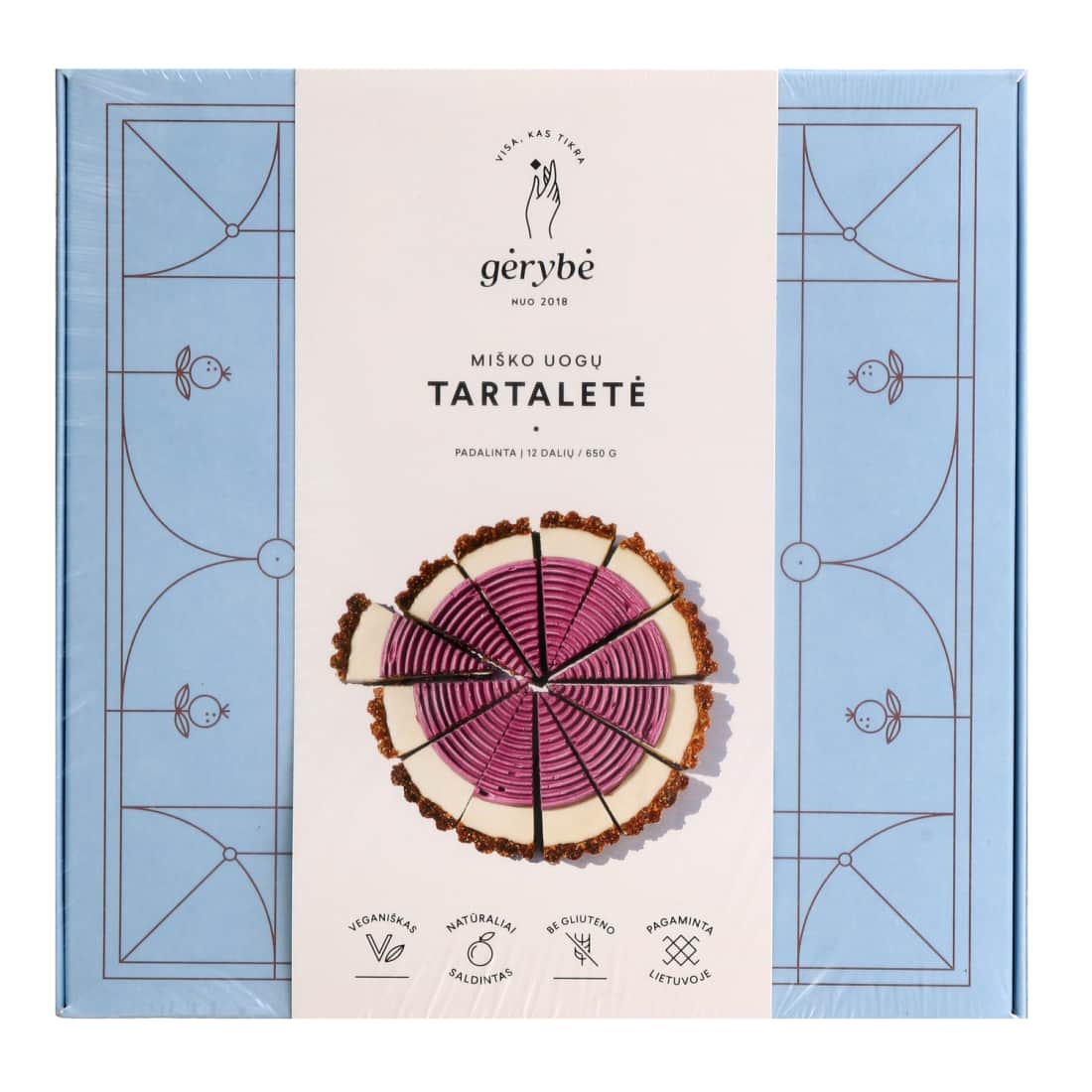 Veg. miško uogų tartaletė  GĖRYBĖ, 650 g