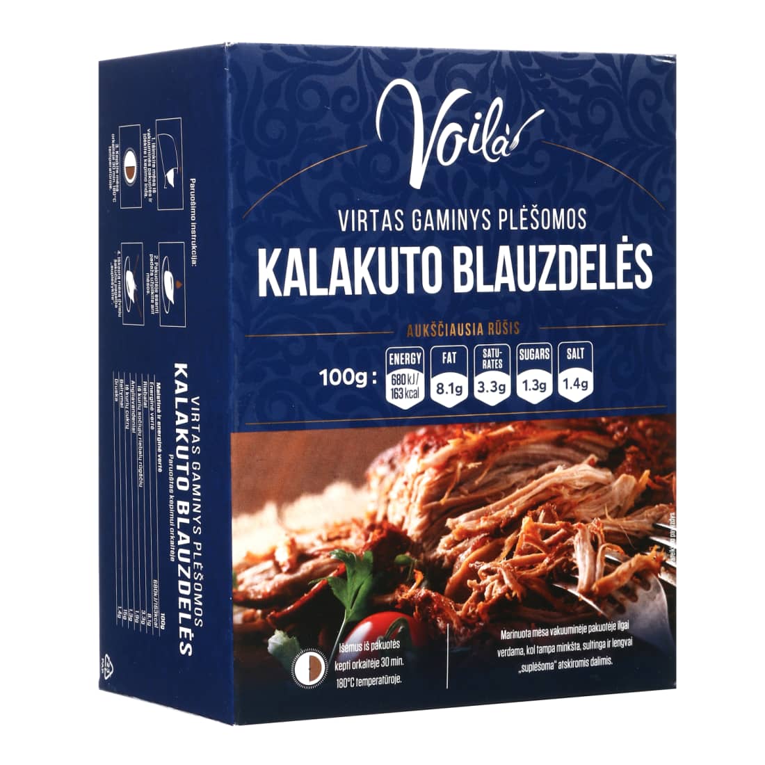 Kalakutų blauzdelių mėsa be kaulo VOILA,1kg