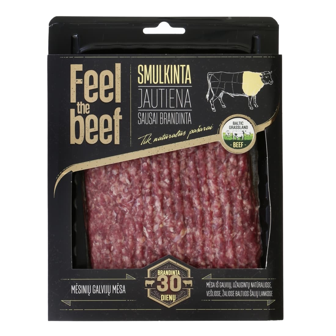 Sausai brandinta jautiena FEEL THE BEEF, 450g