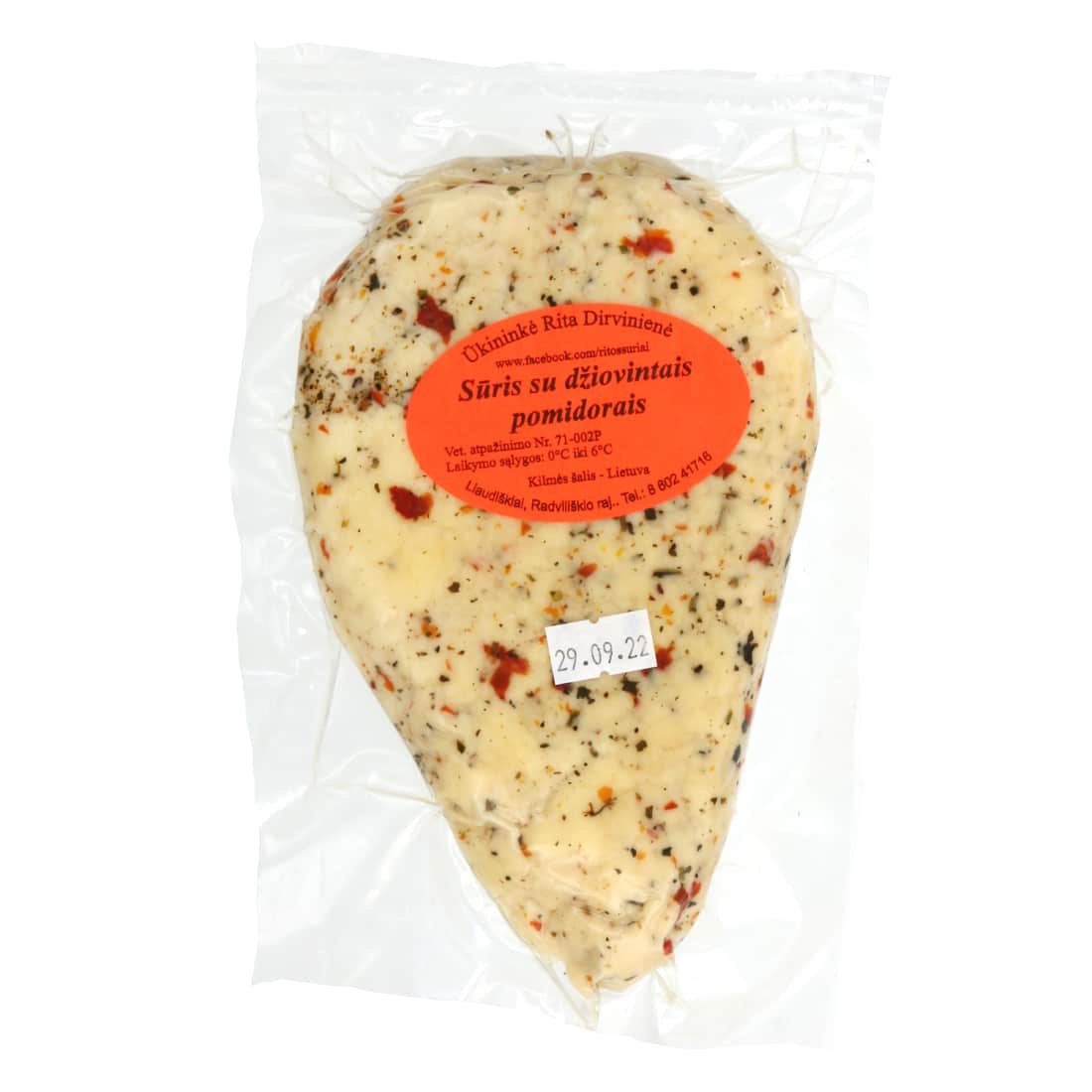 Sūris su dž.pomidorias RITA DIRVINIENĖ, 300 g
