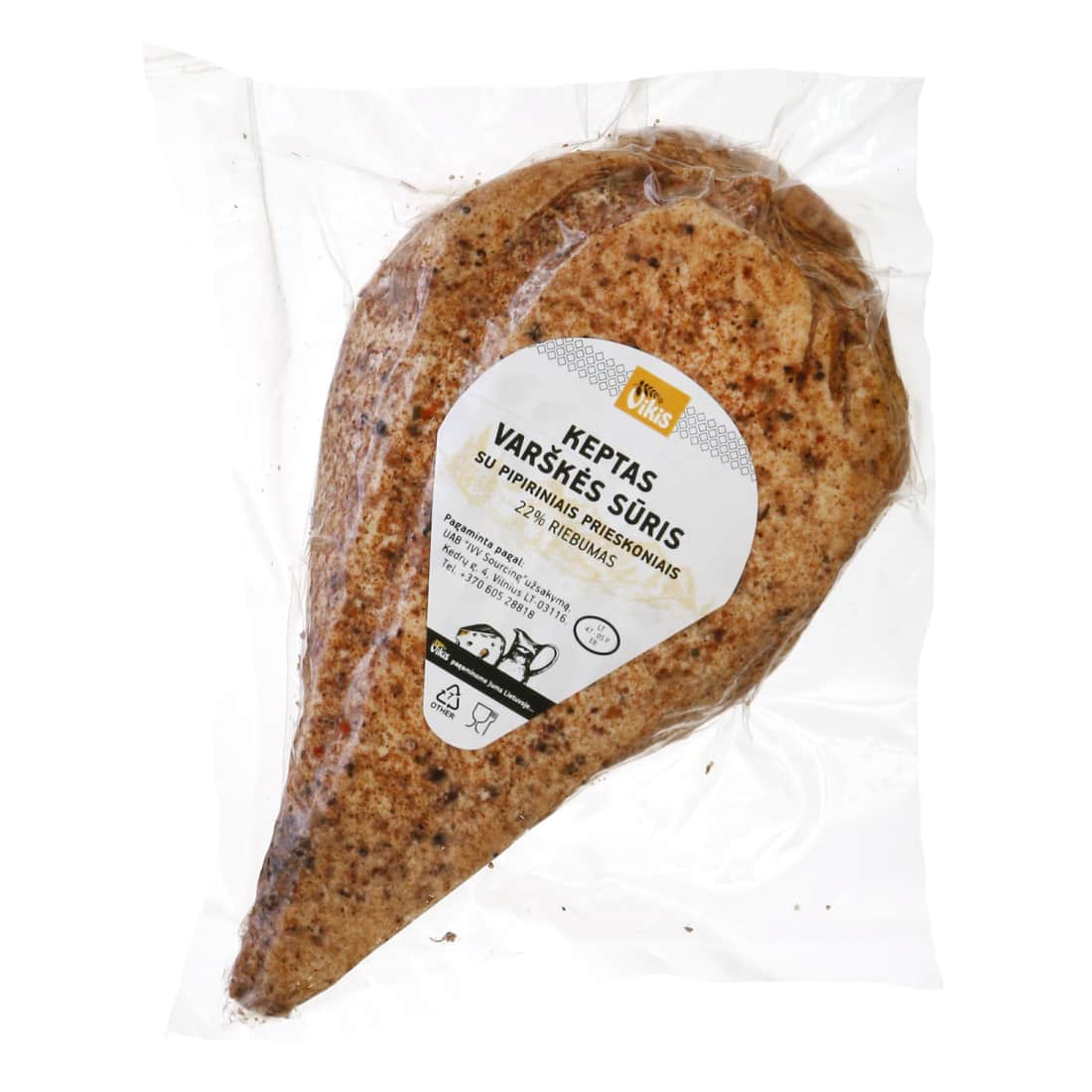 Kept. varškės sūris su pipir.pr.VIKIS,22%,1kg