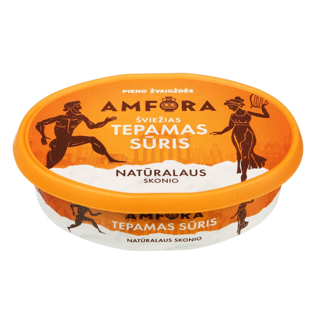 Šv. nat. tepamas sūris AMFORA, 25% rieb,180g