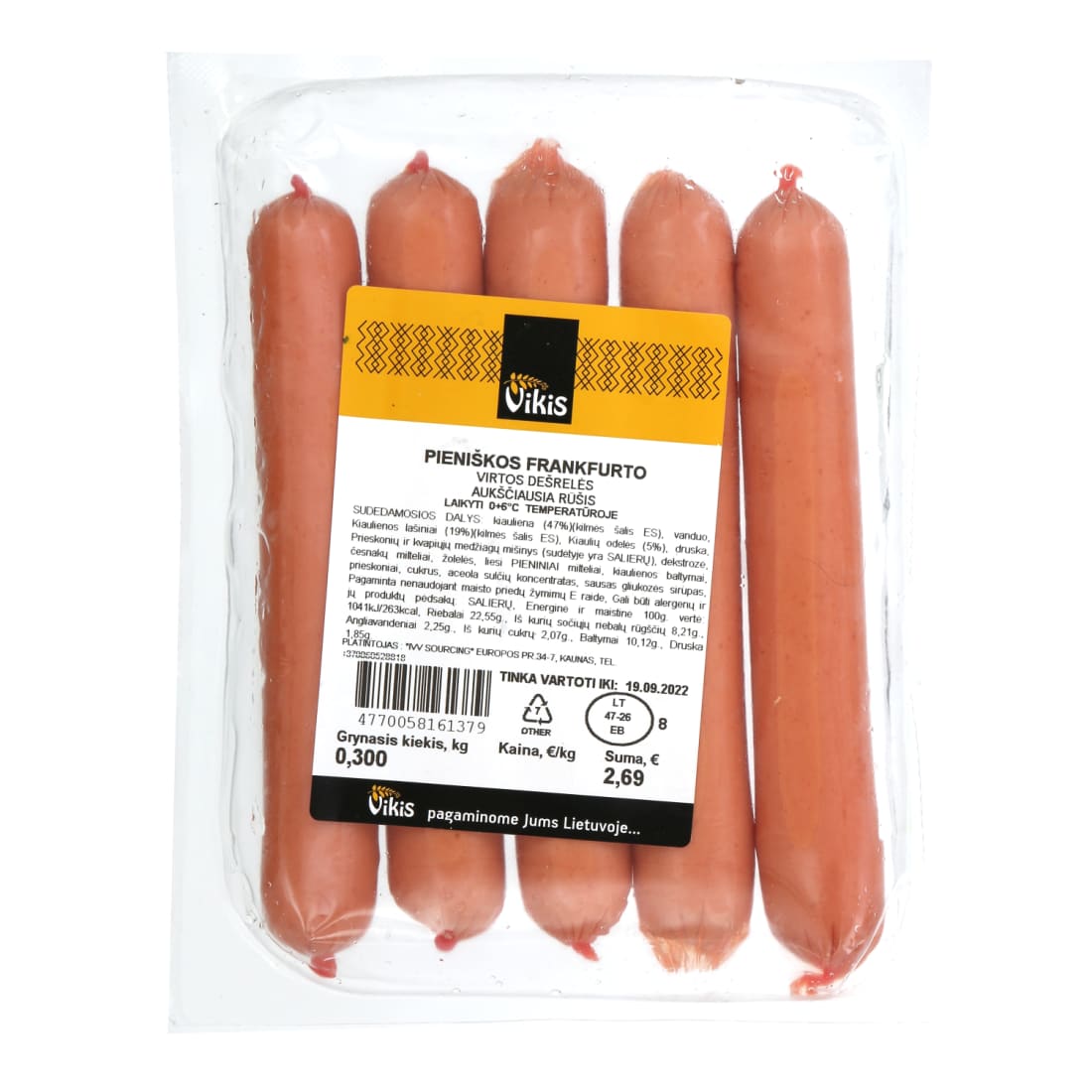 Virt.pien.FRANKFURTO dešrelės VIKIS,a.r.,300g
