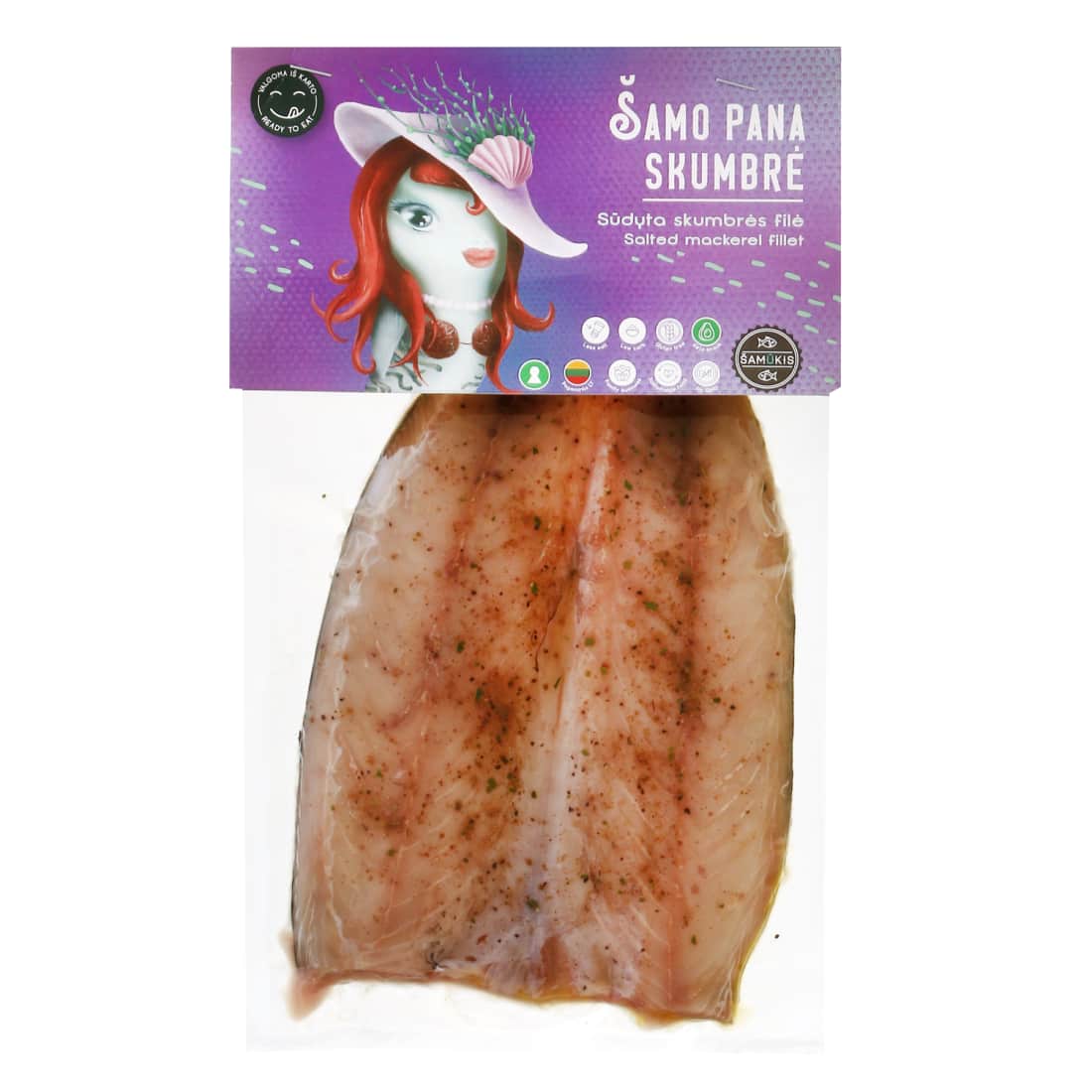 Sūdyta skumbrės filė ŠAMŪKIS, 1 kg