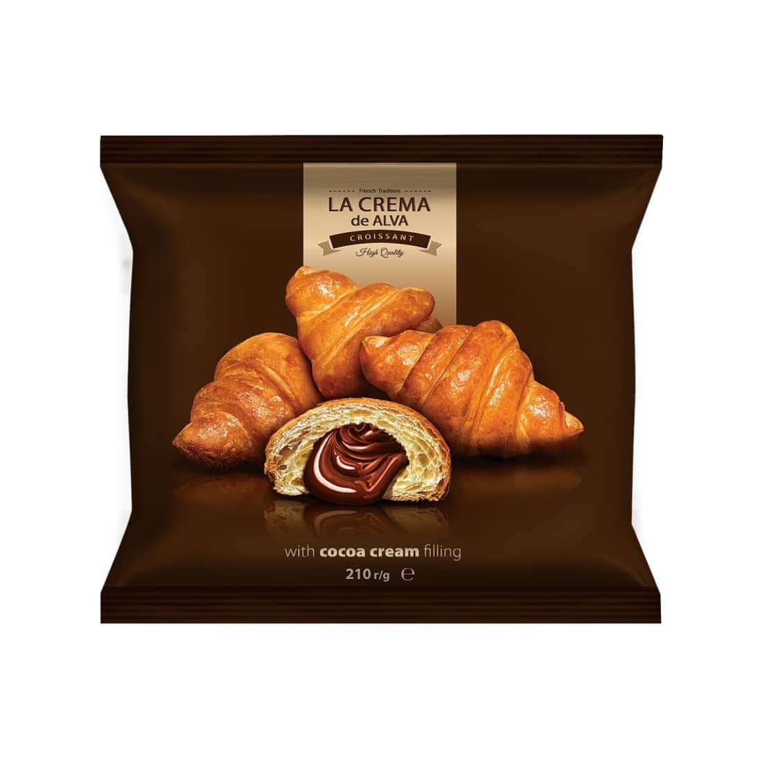 Kruasanas su kakavos kremo įdaru, 210 g