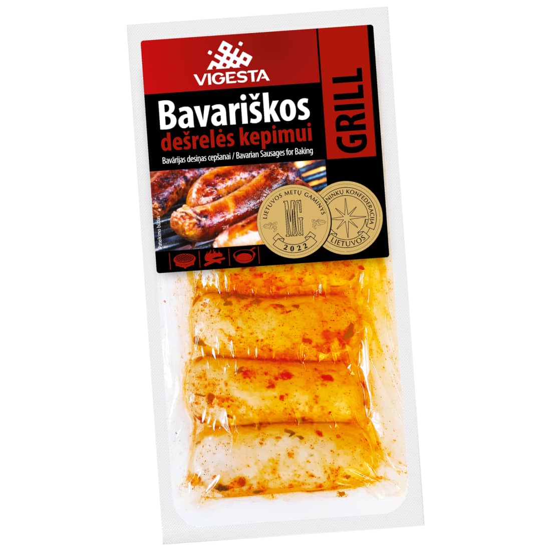 BAVARIŠKOS dešrelės kepimui GRILL, I r. 450 g