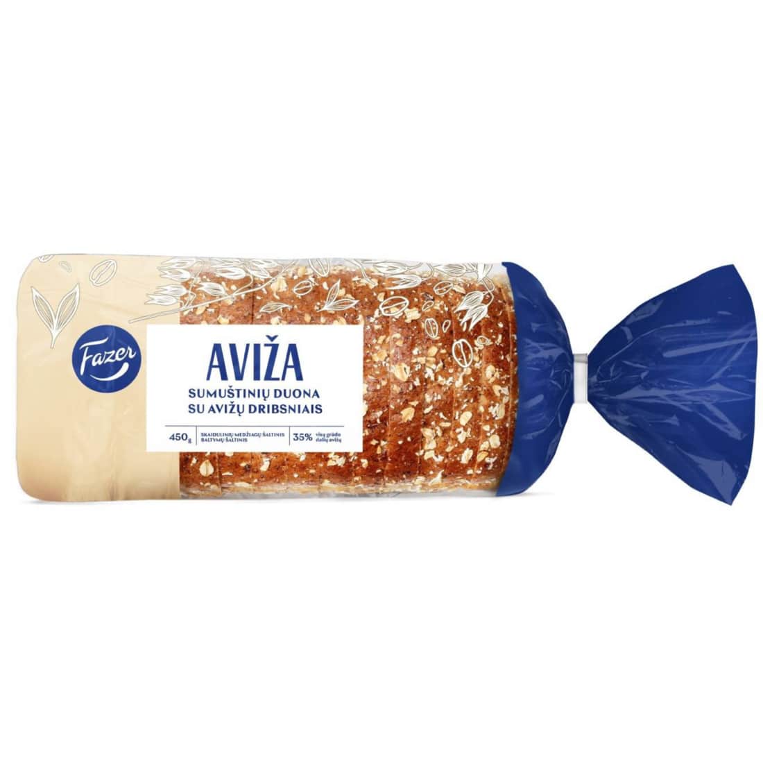 Sumuštinių duona FAZER AVIŽA, 450 g