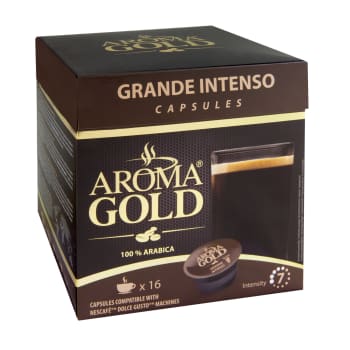 Kafijas kapsulas AROMA GOLD Grande Intenso 128g