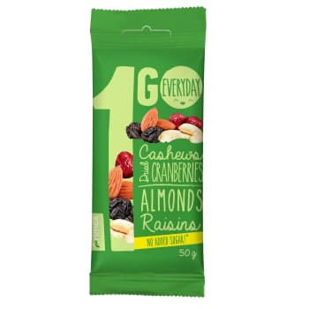 Žāvētu ogu un riekstu maisījums 1GO 50g