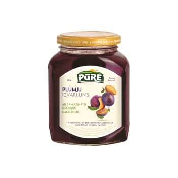 Ievārījums PŪRE plūmju mazkalor.390g