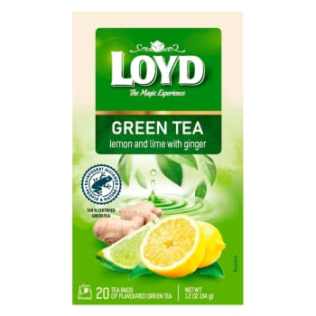 Zaļā tēja LOYD citrons un laims 20x1,7 g