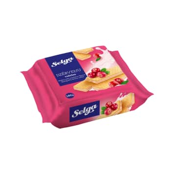 Vafeles SELGA ar dzērveņu garšu 180g