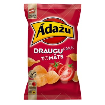 Čipsi ĀDAŽU DRAUGU PAKA ar tomātiem 180g