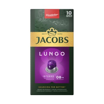 Kafijas kapsulas JACOBS Lungo Intenso 10x5,2g
