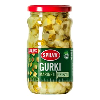 Gurķi marinēti griezti SPILVA 670g