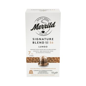 Kafijas kapsulas MERRILD Lungo 10x5,5g