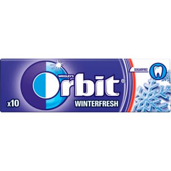 Košļājamā gumija ORBIT WINTERFRESH 14g