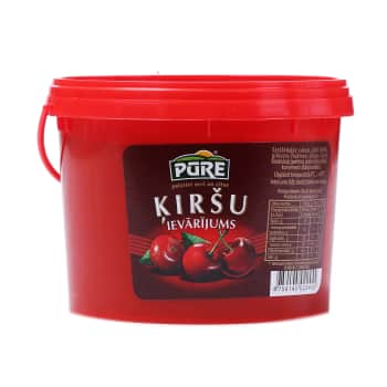 Ievārījums PŪRE ķiršu 900g spainī