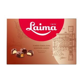 Konfekšu kārba LAIMA ASORTI TUMŠAIS 360g