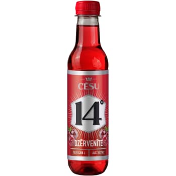 Alk.kokt.CĒSU Dzērvenīte 14% 0,28L D