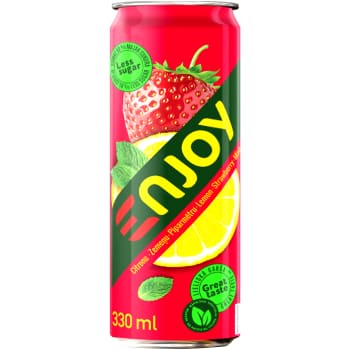 Gāzēts dzēriens ENJOY citronu-zemeņu 0,33L D