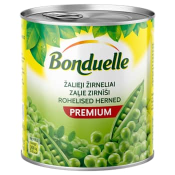 Kons.zaļie zirnīši BONDUELLE 800g