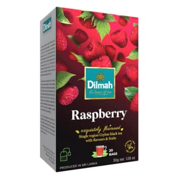 Melnā tēja DILMAH aveņu 20x1,5g